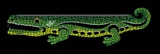Линейка фигурная 20 см пластиковая Луч. Крокодил, 32С 2107-08