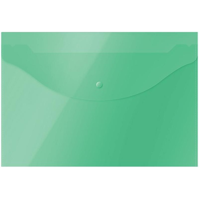 Папка на кнопке А4 зеленая, 120 мкм, OfficeSpace, 281218