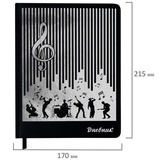 Дневник для музыкальной школы 48л. (твердый)  BR Музыканты, кожзам, фольга, 107366