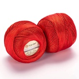 Нитки для вязания Ирис Тулип 50г/250м (100%микрофибра) красный 421