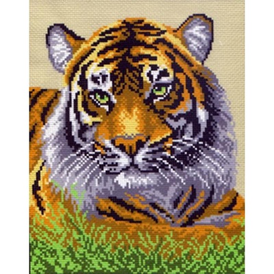 Канва с рисунком 28х37см Туранский тигр Матренин Посад,  [0434-1]