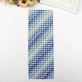 Стразы клеевые (пластик) Градиент сине-голубого, 30х10,5 см, 4331087