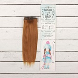 Волосы - тресс для кукол "Прямые" длина волос 15 см, ширина 100 см, цвет № 27В, 2294875