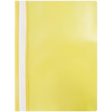 Папка-скоросшиватель пластик.А4 OfficeSpace, 120мкм  с прозр. верхом, желтый,  [240673]