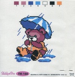 Набор для вышивания Hobby&Pro Мишка под зонтиком 22х22см,  [ПК-160]