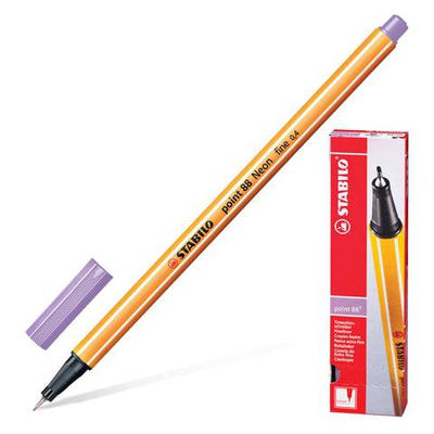 Ручка капиллярная Stabilo "Point 88/59"  0,4 мм, светло-сиреневая, 142096