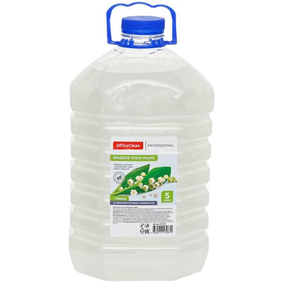 Мыло-крем жидкое 5л. OfficeClean Professional "Ландыш" перламутровое, ПЭТ, 247026