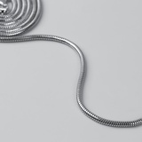Цепочка-шнурок для сумки с карабинами металл 120см 0,3см серебряный, 5293749