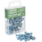 Силовые кнопки-гвоздики deVENTE  sigNATURE, d=9,6 мм, 40 шт. в форме гвоздика, цвет сумеречный синий, в пластиковой коробке, европодвес, 4132508