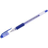 Ручка гелевая 0,5мм синяя Crown HJR-500R, резиновый грип  [162836]