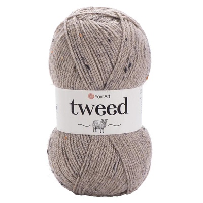 Пряжа Yarnart Tweed 100г/280м (30% шерсть, 5% вискоза, 65% акрил), бежевый  227