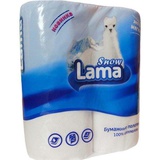 Полотенца бумажные в рулонах 2-х слойные 12м  2 рул/упак 22*24, 12шт/упак Snow Lama 100% целлюлоза