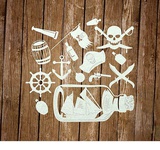 Набор чипбордов "Пираты", толщ. 0,9-1,15 мм,  [1361070]