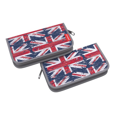 Пенал 1 отделение 205*110*25 ErichKrause "British Flag", (полиэстер),  [ЕК46323]