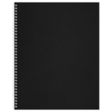 Тетрадь бумвинил А5 96л., на гребне, клетка, офсет 60 г/м2, белизна 100% , с полями (цвет: черный), BG Т5гр_бв96к_06640