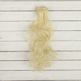 Волосы - тресс для кукол "Кудри" длина волос 40 см, ширина 50 см, №613А, 2294339 ( блонд )