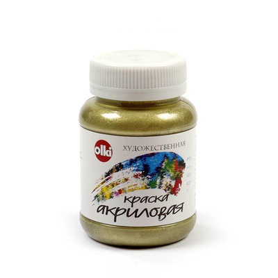 Акрил художественный 100мл Olki, Металлик золото скифов,  [ОЛ.4951]