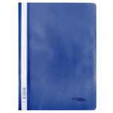 Папка-скоросшиватель пластик.А4 140/180 мкм "Expert Complete" Premier, волокно, синий (до 100л.), с прозрачным верхним листом, индив. ШК 214199