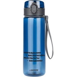 Бутылка для воды, (пластик) 560 мл, deVENTE. Values, 23,7x6,5x6,5 см, с диффузором, прозрачная, синяя, с текстильной петлей, 8090347