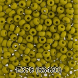 Бисер стеклянный GAMMA 5гр непрозрачный, оливковый, круглый 10/*2,3мм, 1-й сорт Чехия, Е376 (53430)