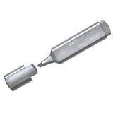 Текстмаркер 1-5 мм FABER-CASTELL "TL 46", металлик серебро 301019