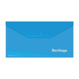 Папка на кнопке С6, 180 мкм BERLINGO, глянцевая фактура, синяя AKk_06302
