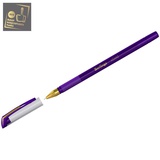 Ручка шариковая 0,7мм фиолетовая Berlingo xGold, игольчатый стержень, грип, металлический наконечник [271156]