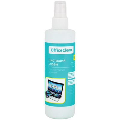 Чистящая жидкость-спрей для всех типов экранов OfficeClean, универсальный, 250мл, 260888