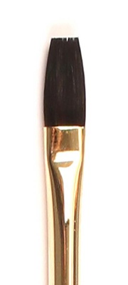 Кисть белка микс №08, плоская PINAX Poseidon, (длинная ручка) [805008]