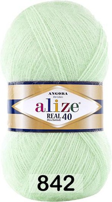 Пряжа Ализе Angora Real 40 100г/480м (60%акрил /40%шерсть) [842]