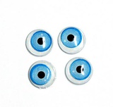 Глаза для игрушек бегающие радужка 18 мм, 4шт., голубой [26631]