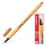 Ручка капиллярная Stabilo "Point 88/89" 0,4 мм, темная охра, 142098