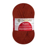Пряжа ПЕХ Деревенская 100г/250м (100% полугрубая шерсть) 487 красное дерево