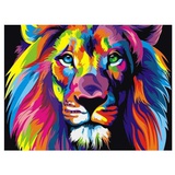 Картина по номерам 40х50см Радужный лев GX8999 (сложность**)