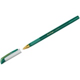 Ручка шариковая 0,7мм зеленая Berlingo xGold, игольчатый стержень, грип, металлический наконечник, 271155