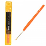 Крючок для вязания (13,5см) (1,7мм) Maxwell никель/оранжевый, с золотой головкой  [MAXW.8204]