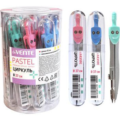Циркуль deVENTE. Pastel 12см,  в пластиковом футляре, пастельный цвет корпуса в ассортименте 5098000
