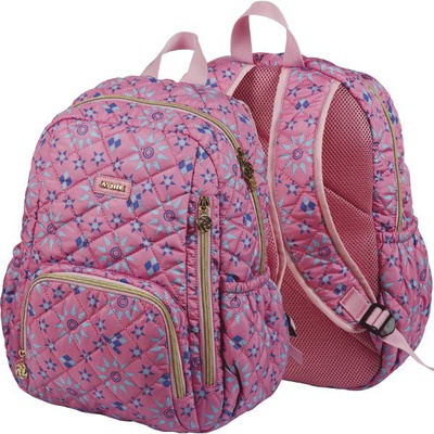 Рюкзак подростковый "deVENTE" 39x34x13 см, текстильный стеганный, эргономичная дышащая спина, 1 отделение, 2 передних кармана, 2 боковых кармана, розовый 7032856