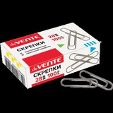 Скрепки 28 мм, никелированные, овальный профиль, 100 шт. в картонной коробке, deVENTE 4135602