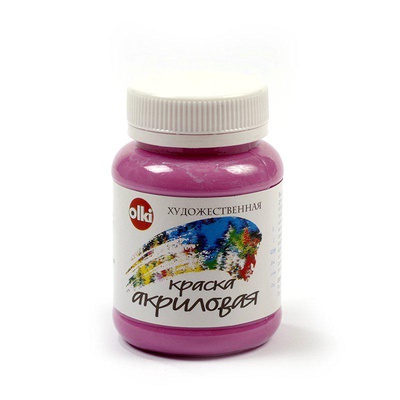 Акрил художественный 100мл Olki, розово-фиолетовая,  [ОЛ.3398]
