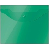 Папка на кнопке А5 полупрозрачная зеленая 150мкм OfficeSpace,  [267529]
