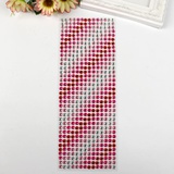 Стразы клеевые (пластик) Градиент красно-розового, 30х10,5 см, 4331086