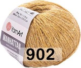 Пряжа YarnArt Manhattan 50г/200м ( 7% шерсть, 7% вискоза, 30% акрил, 56% металлик) 902 золотой