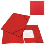 Папка на резинках BRAUBERG "Contract" крас., до 300 листов, 0,5мм, бизнес-класс,  [221798]