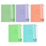 Тетрадь 12л. линия BG "UniTone. MIX", пластиковая обложка, Т5ск12_пл 08902