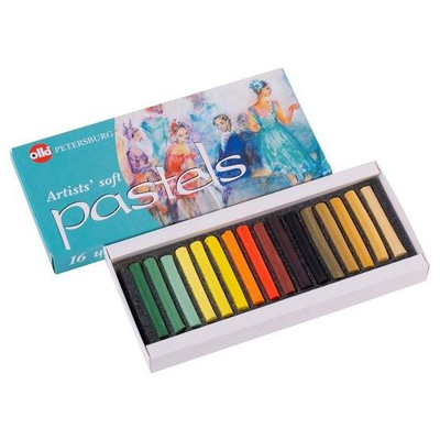 Пастель художественная Olki 16цв. мягкая Ассорти №3,  [4607044800090]