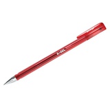 Ручка гелевая 0,5мм красная Berlingo "X-Gel", тонированный корпус,  [243038]
