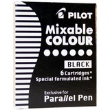 Картридж с тушью Pilot "Parallel Pen" черный,  [IC-P3-S6-B]