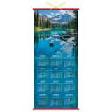 Календарь настенный "циновка" 2026г., 320*760 мм BG "Природа", вертикальный 382142