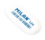 Резинка стирательная  MILAN 124, овальный, синтетический каучук, 4.9 х2.3 х0.9 см, цвет в ассортименте, CMM124
